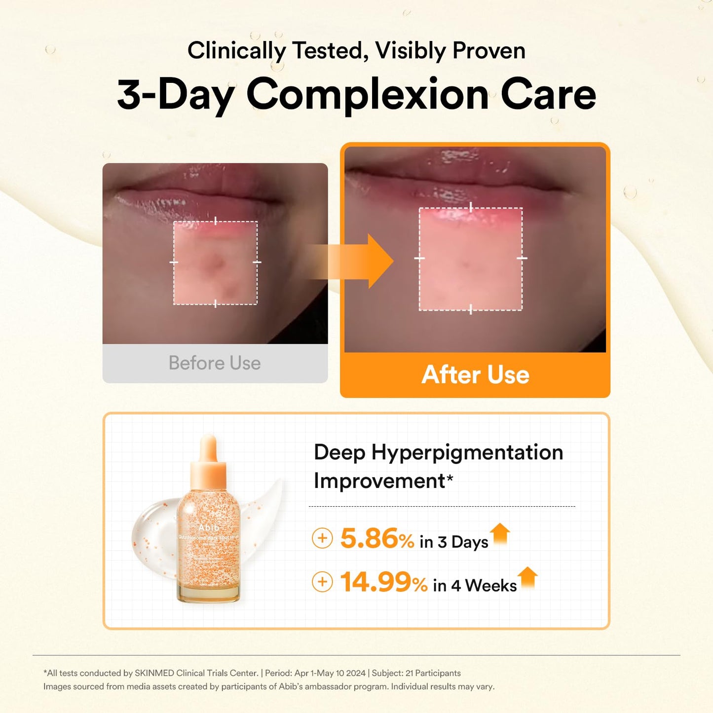 Abib Glutathiosome Dark Spot Serum Vita drop 1.69 fl.oz., Korean Skincare, Dark Spot