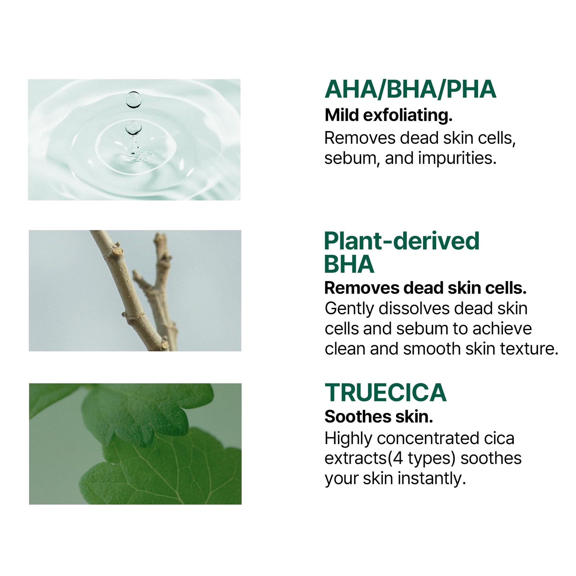 SOME BY MI AHA BHA PHA 30 Days Miracle Truecica Clear Pad – 70 Pads – Korean Exfoliating Centella