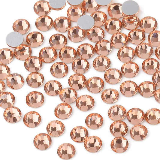 Beadsland 288pcs Flat Back Crystal Rhinestones Round Gems for Nail Art and Craft Glue