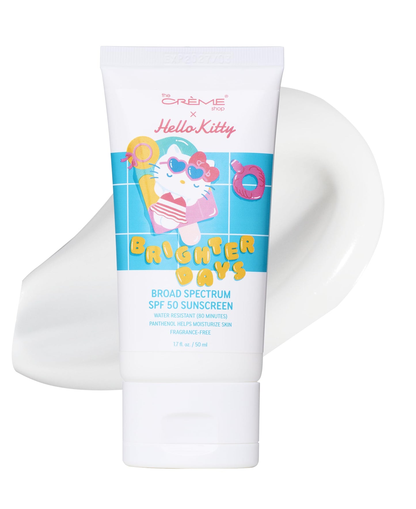 The Crème Shop Hello Kitty SPF50 Sunscreen for Face & Body, Water Resistant