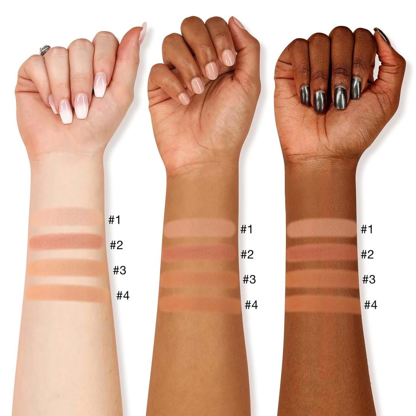 Boobeen Soft Matte Bronzer, Contour Palette for Face, Bronzing Blush Powder for Contouring, Long-lasting Buildable Bronzed Shimmer