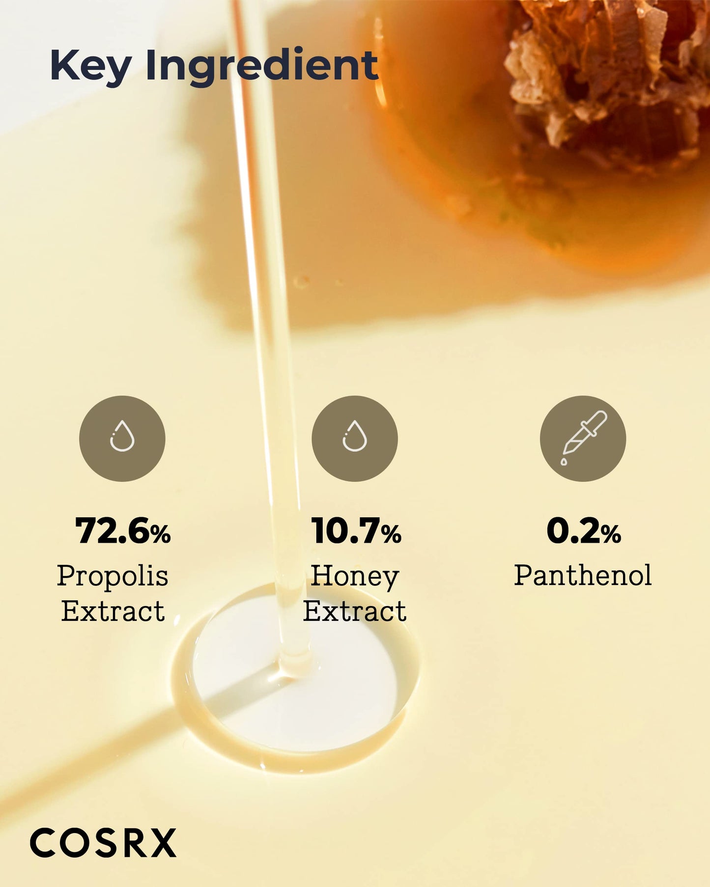 COSRX 72% Propolis Honey Toner, 3X Increase in Moisture Level, 5.07 fl.oz