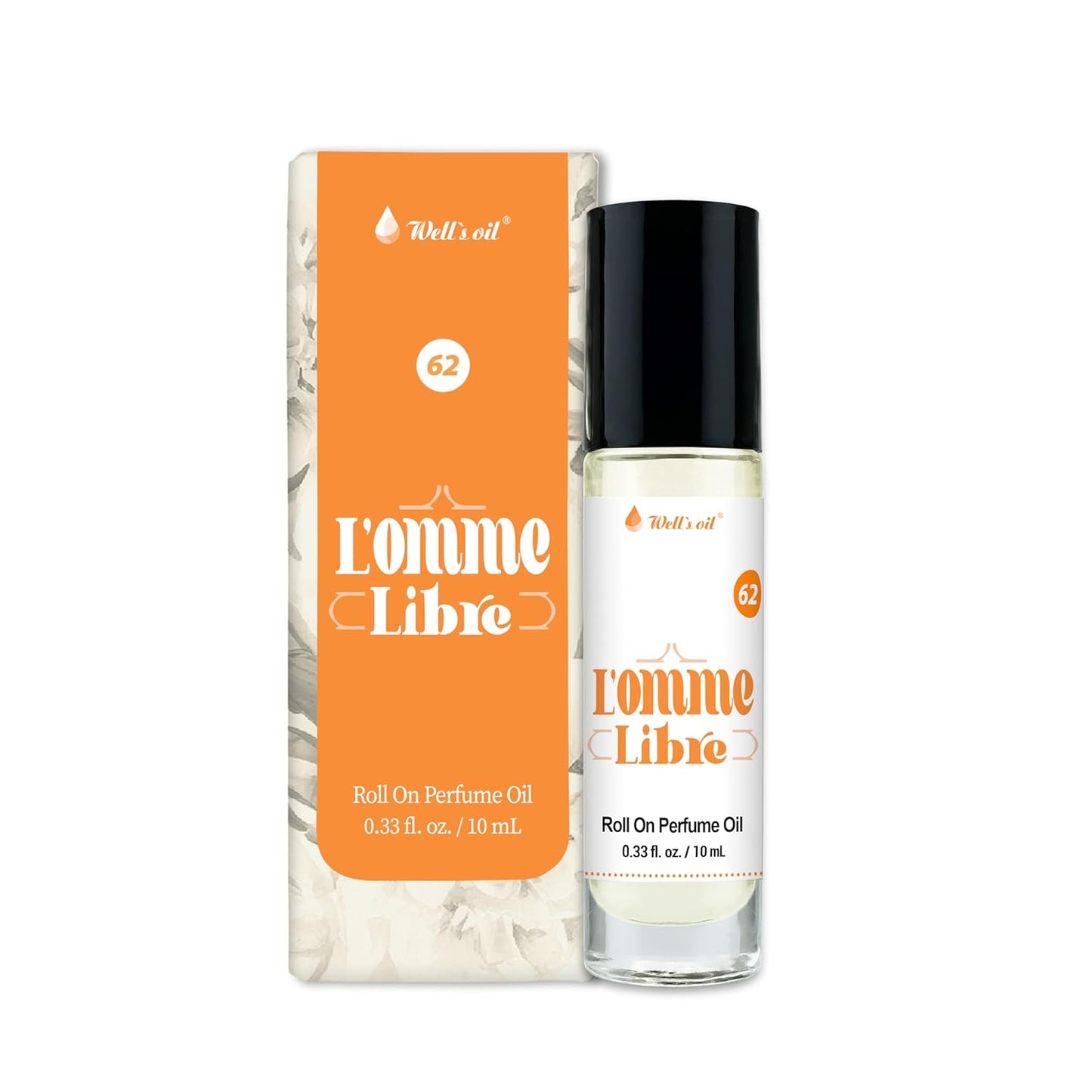 Well's Oil Roll-On Perfume Oil (L'omme Libre) | Watery Notes | Long-Lasting | Paraben-Free | 0.33 Fl Oz / 10 ml