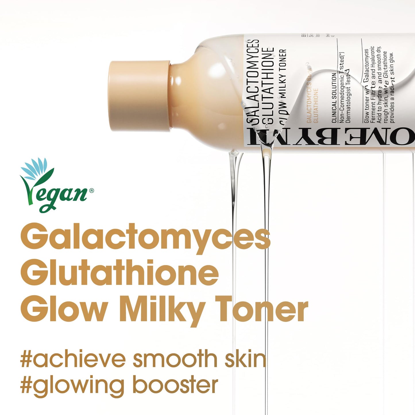SOME BY MI Galactomyces Glutathione Glow Milky Toner - 6.76Oz, 200ml - Hydrating Korean Milky and