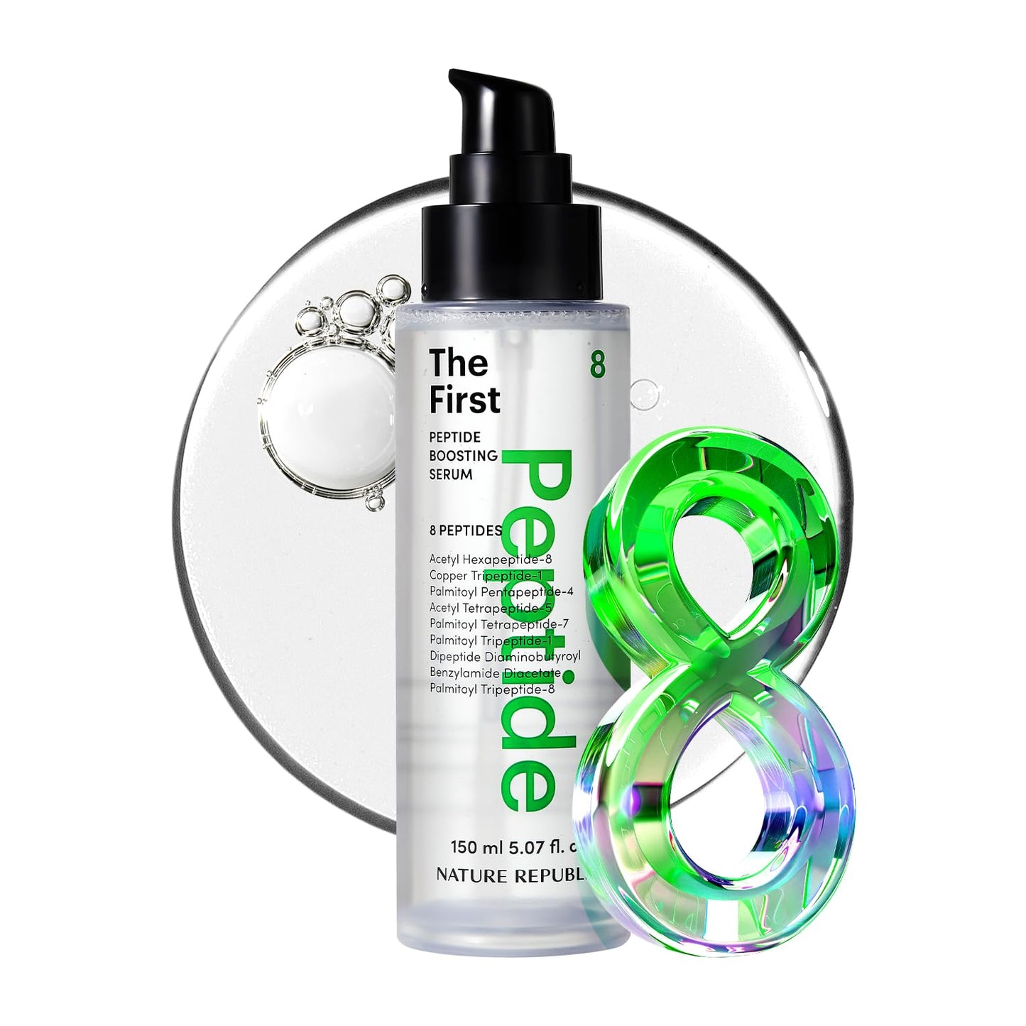 Nature Republic The First Peptide Boosting Serum | Niacinamide, Adenosine, Hydrating & Firming