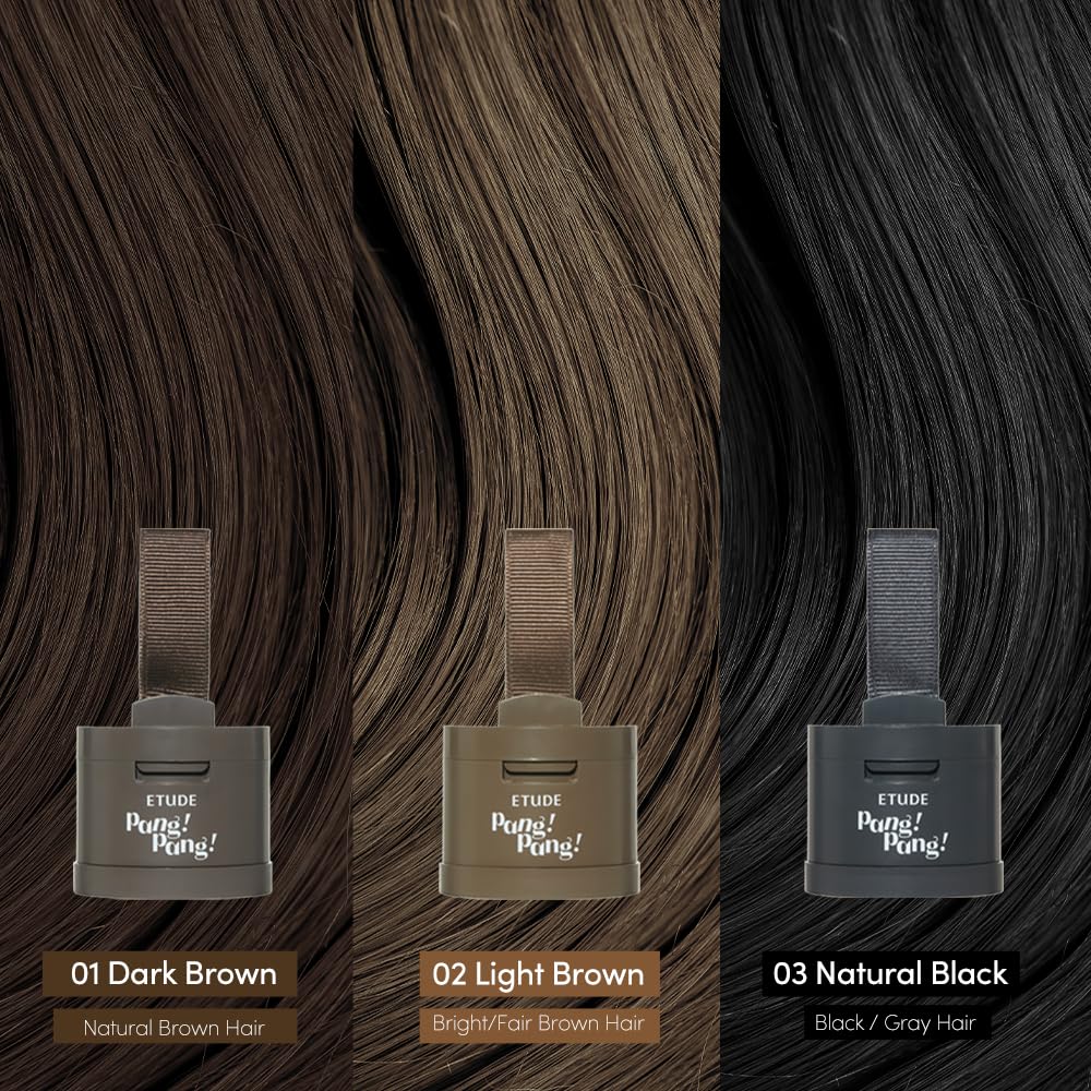 ETUDE Hair Pang Pang hairline powder Root Touch Up Hair Color, Waterproof, For Facial Makeup