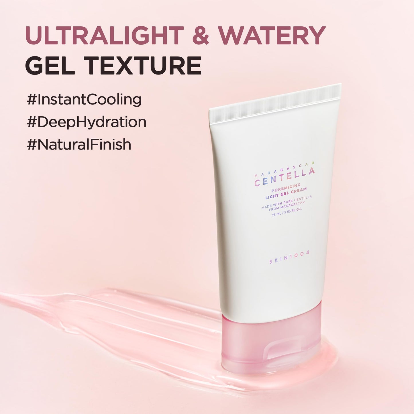 SKIN1004 [Hudson's Pick] Poremizing Gel Cream, Korean Face Moisturizer with Himalayan Pink Salt &