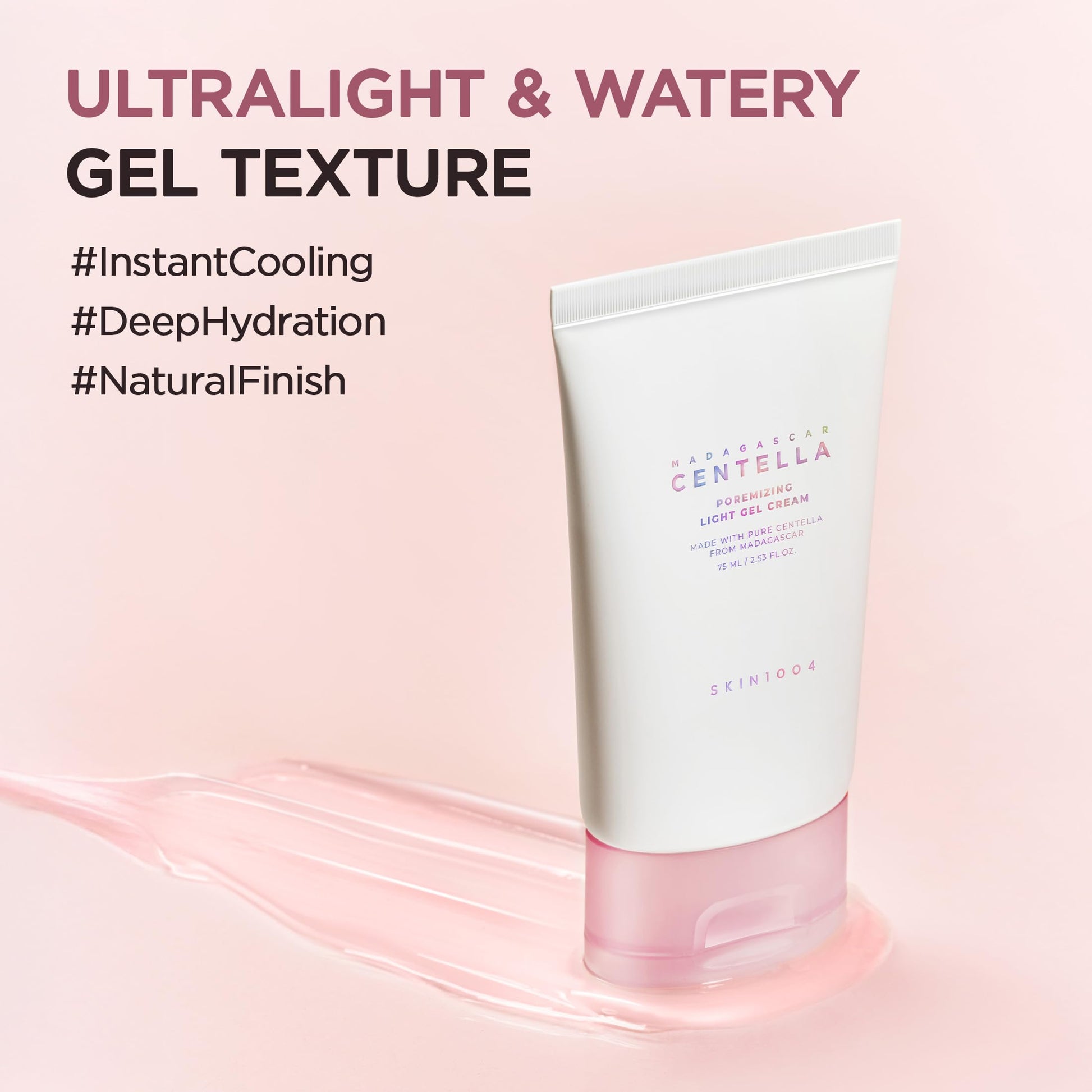 SKIN1004 [Hudson's Pick] Poremizing Gel Cream, Korean Face Moisturizer with Himalayan Pink Salt &