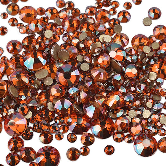 Rhinestones flat back gems round DIY decorative Nail Face and apparel accessories ss3-20 mix