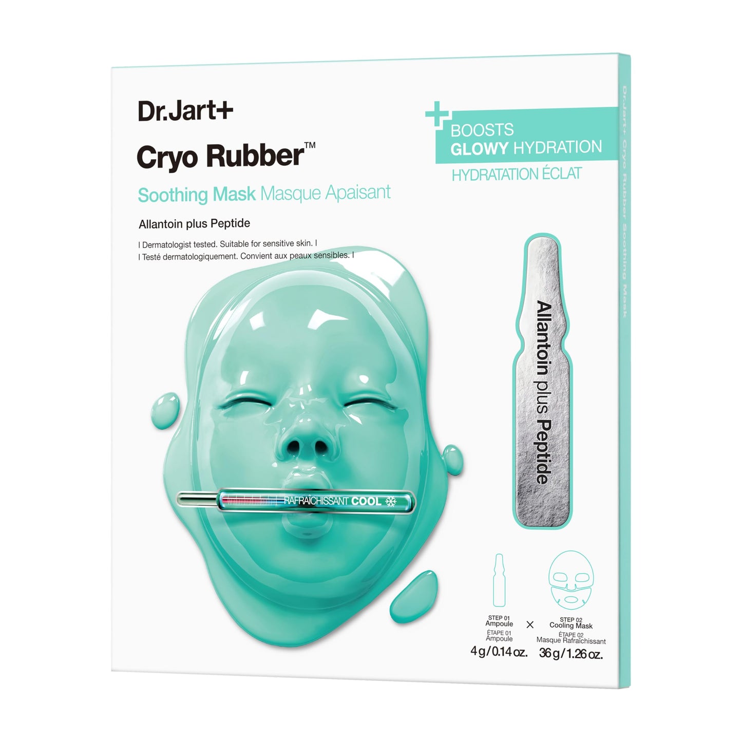 Dr.Jart+ Cryo Rubber Soothing and Cooling Korean Face Mask with Allantoin and Peptides | Korean
