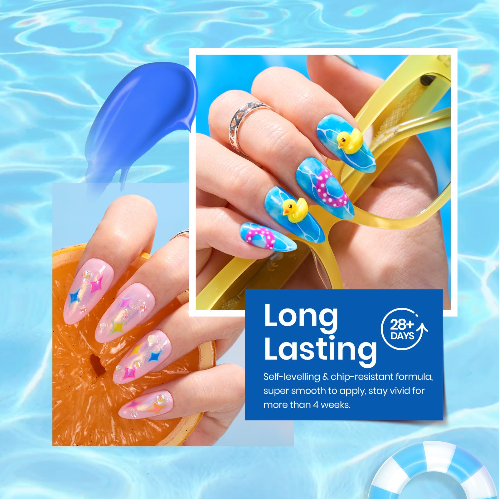 beetles Gel Polish Set, 6 Colors Pool Party Holiday Collection