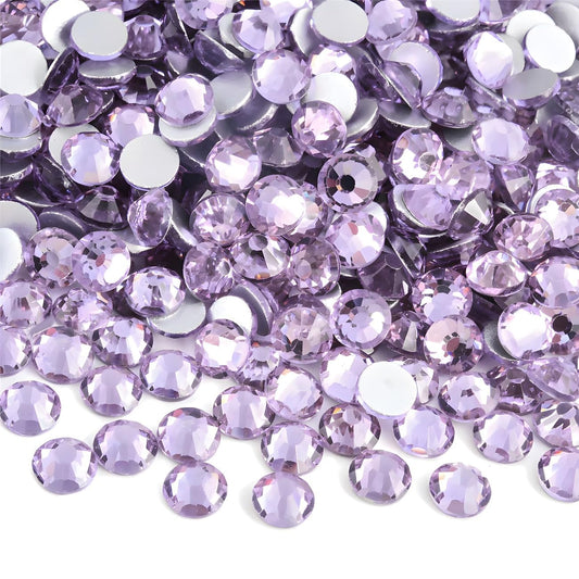 Flatback Rhinestones Round Gems for Nails Art and Crafts 1250Pcs SS20 5mm Glitter Crystals Stone