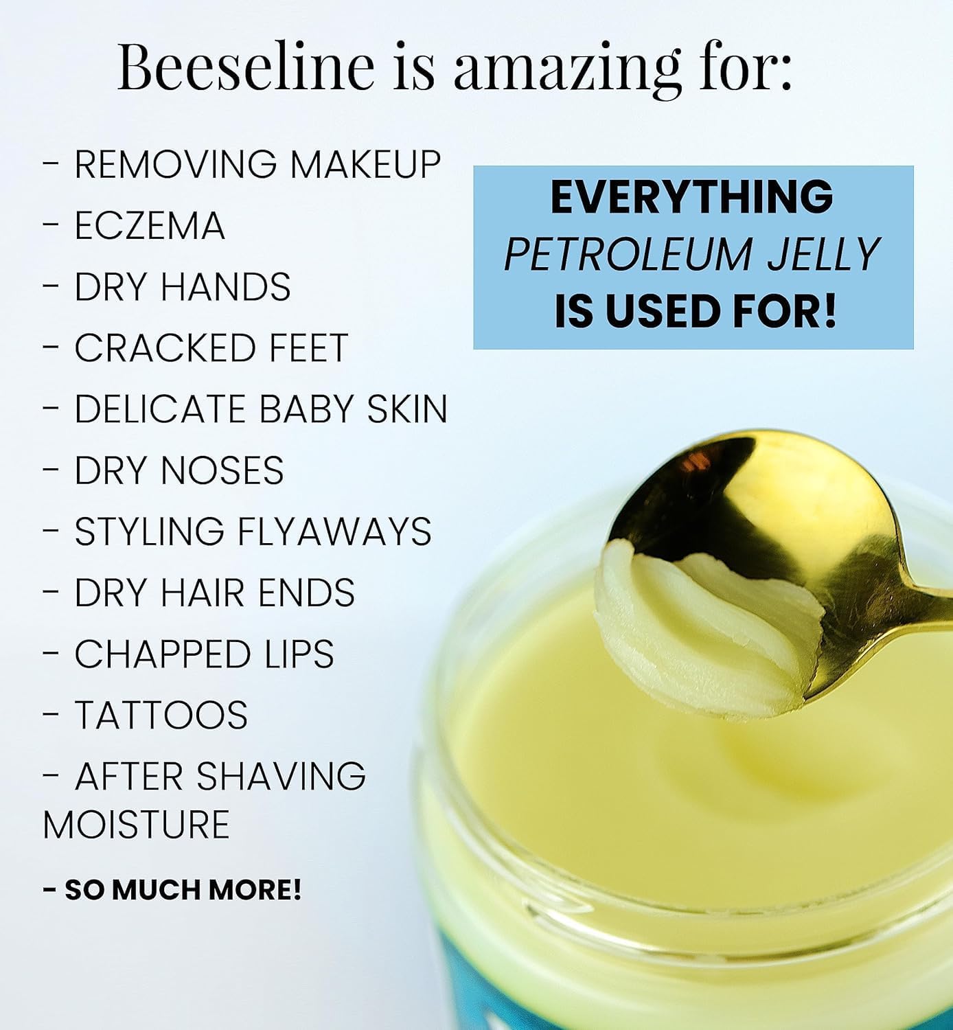Beeseline Original Unpetroleum - 100% Natural & Hypoallergenic Alternative to Petroleum Jelly - Lips, Hands, Baby, Makeup Remover and More (4 Ounce)
