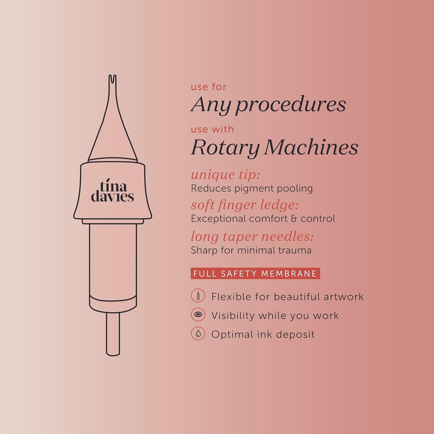 Tina Davies PIXL Cartridges Sampler 15-Pack for Eyebrows, Lips, Eyelids, and Areolas, Pack of 15