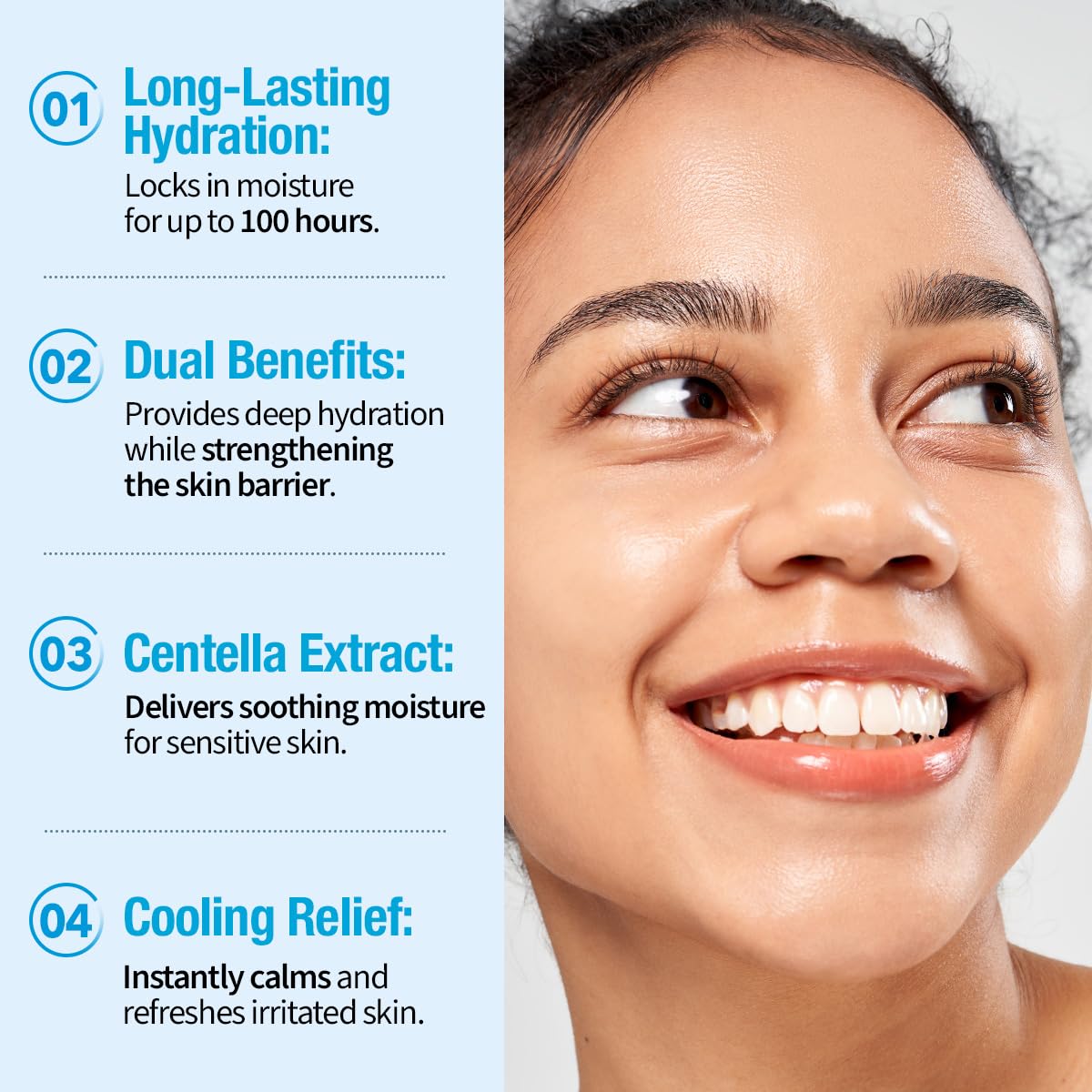 GOODAL Heartleaf Hyaluron Soothing Cream for All Skin Type, Deep Hydration, Long Lasting Moisture