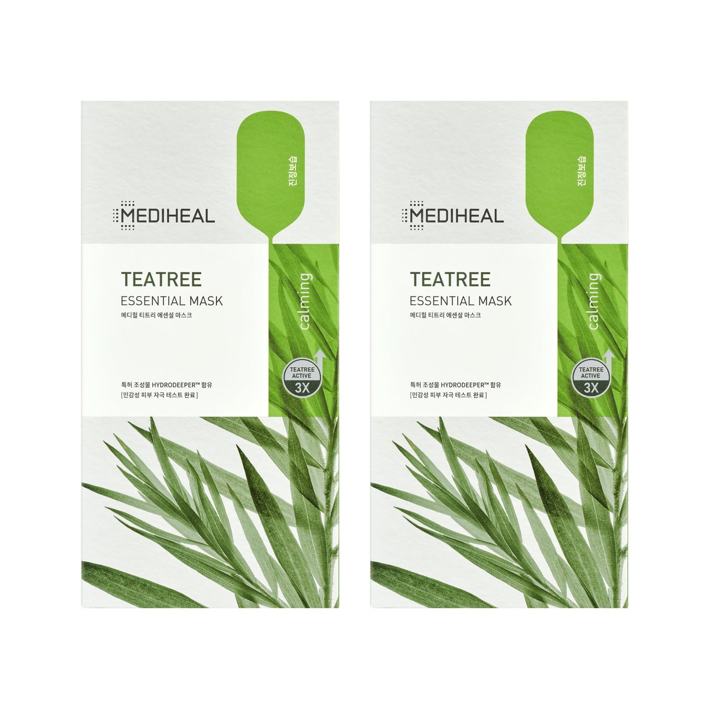 Mediheal Best Korean Sheet Mask - Tea Tree Essential Face Mask 20 Sheets For All Skin Types Korean