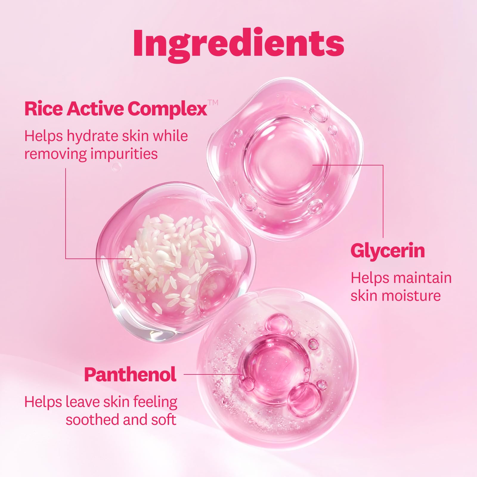 The Face Shop Rice Water Bright Micellar Water, Hydrating Face Cleanser and Makeup Remover, with
