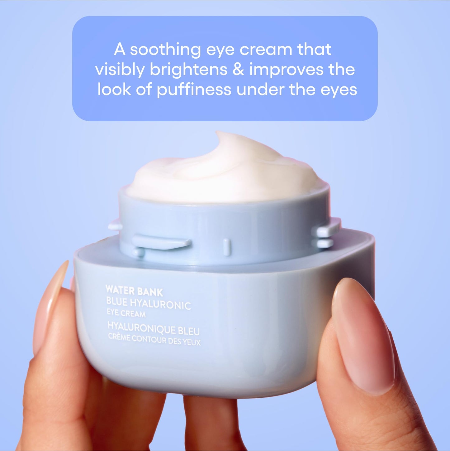 LANEIGE Water Bank Blue Hyaluronic Eye Cream: Hydrating Eye Treatment with Niacinamide & Caffeine