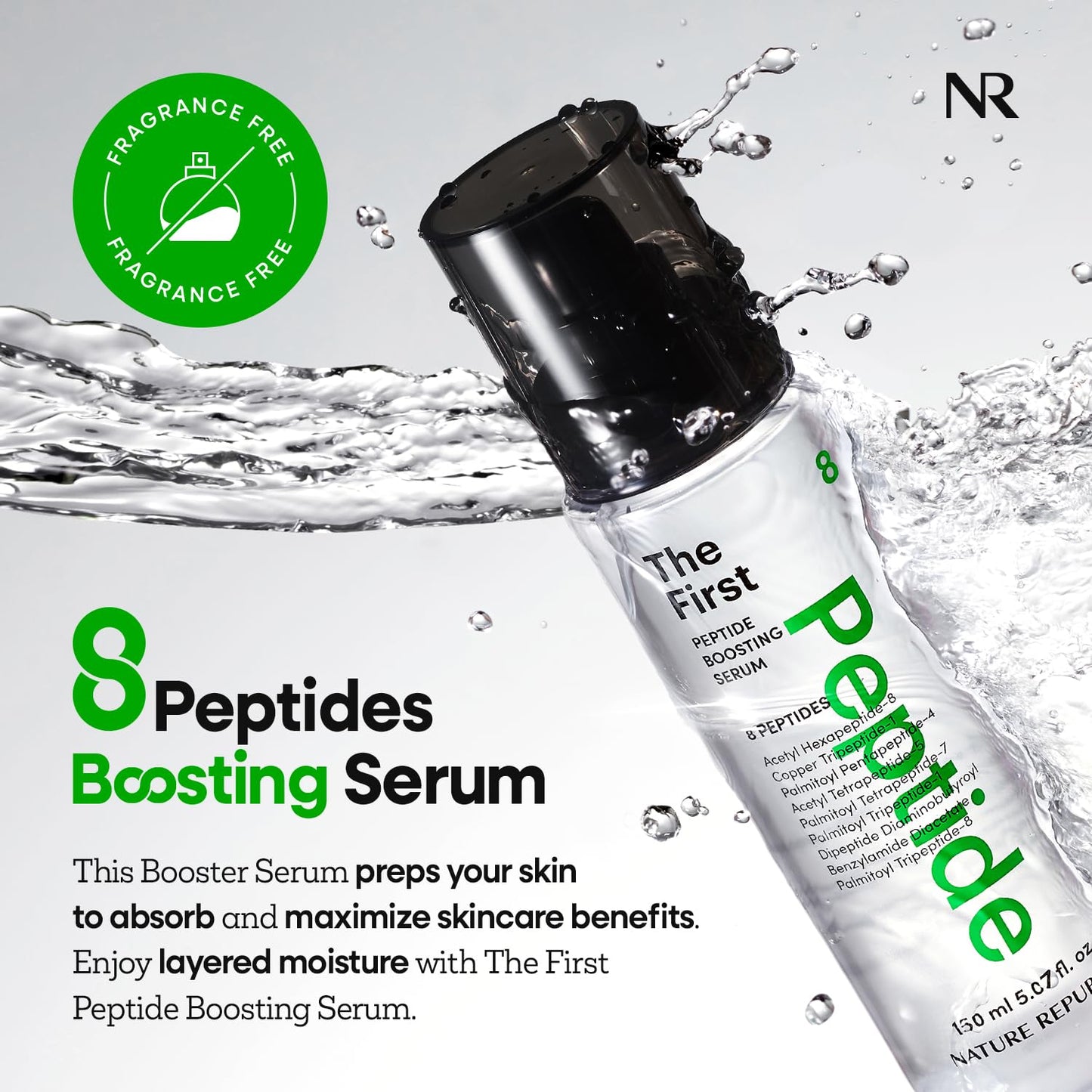 Nature Republic The First Peptide Boosting Serum | Niacinamide, Adenosine, Hydrating & Firming
