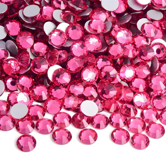 Flatback Rhinestones Round Gems for Nails Art and Crafts 4000Pcs SS12 3mm Glitter Crystals Stone