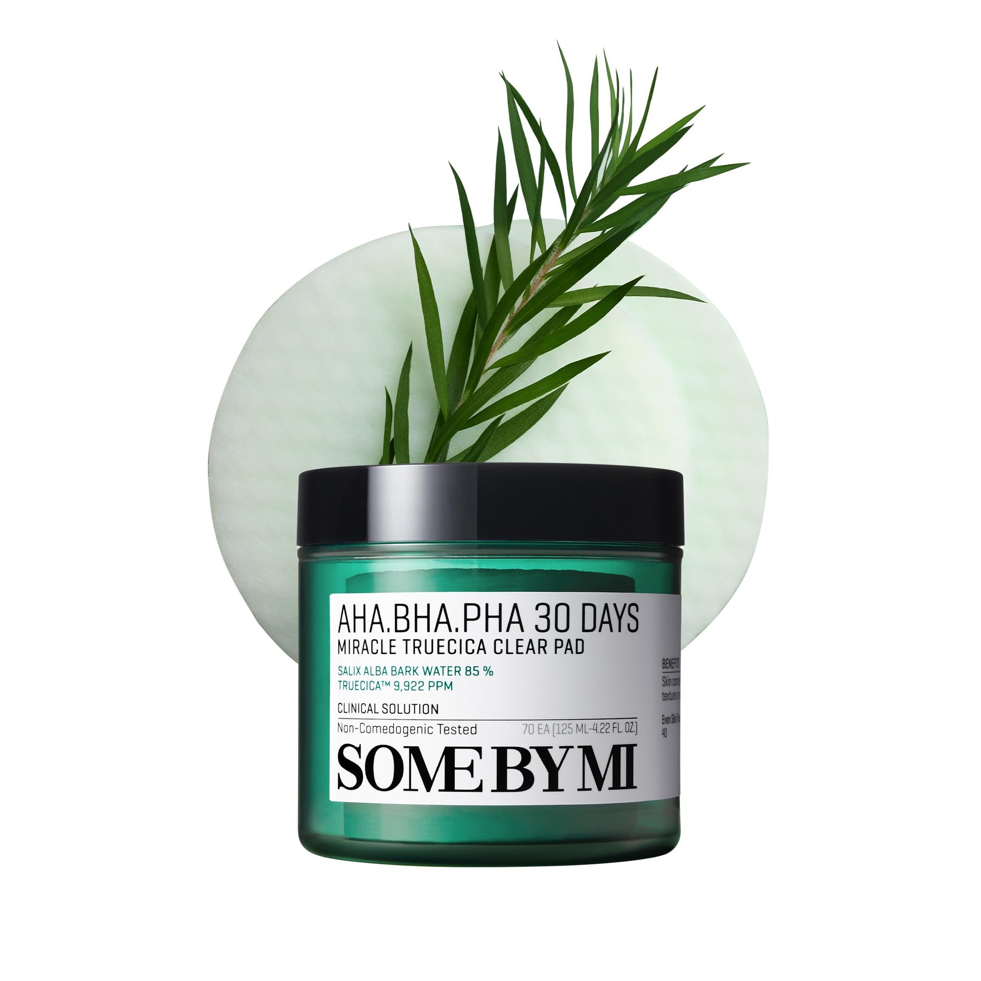 SOME BY MI AHA BHA PHA 30 Days Miracle Truecica Clear Pad – 70 Pads – Korean Exfoliating Centella