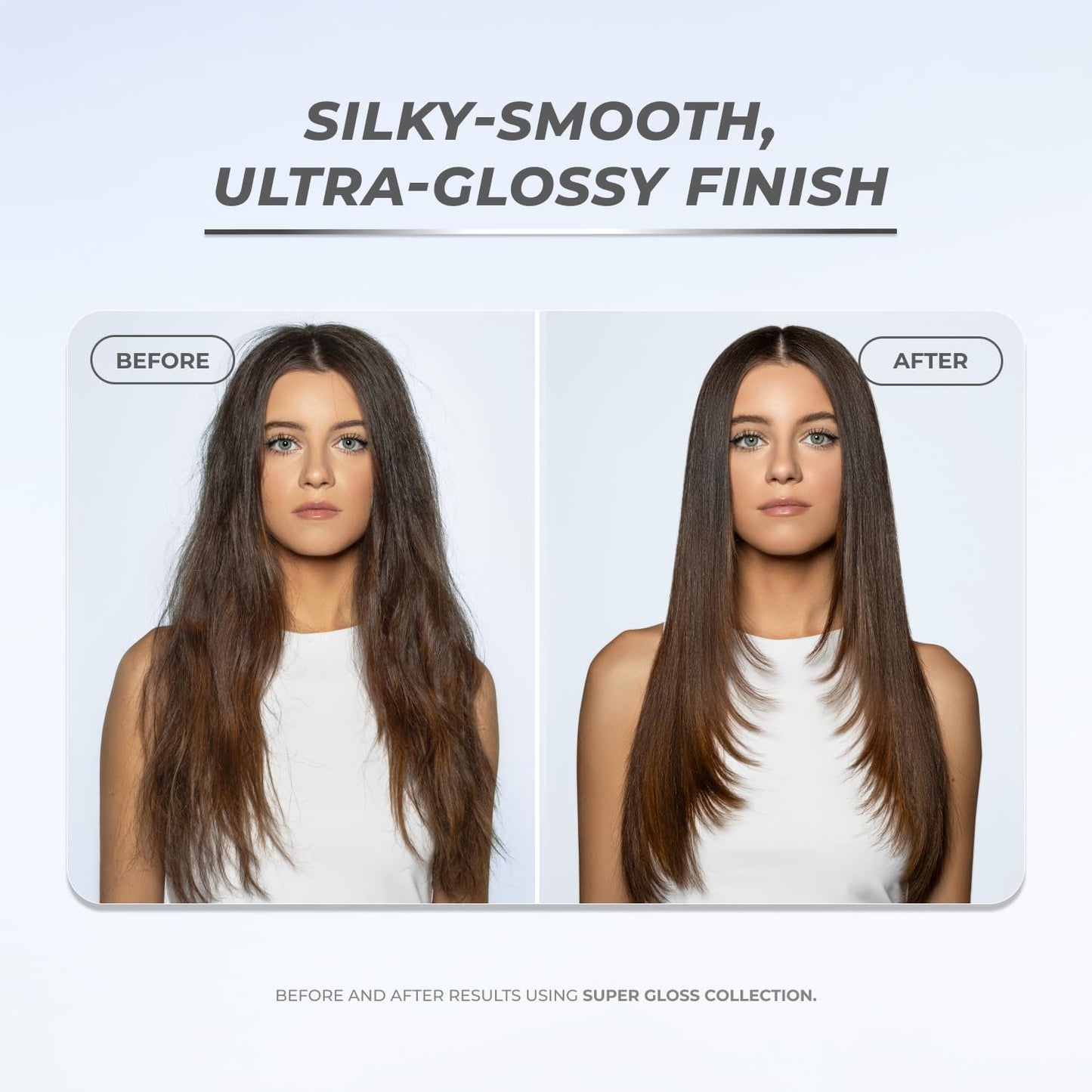 XMONDO Hair Super Gloss Leave-in Shine Conditioning Mist – Lightweight Conditioning Spray with Provitamin B5, Bond Booster, UV and Heat Protection, Tames Frizz, Boost Shine, 6.7 fl oz