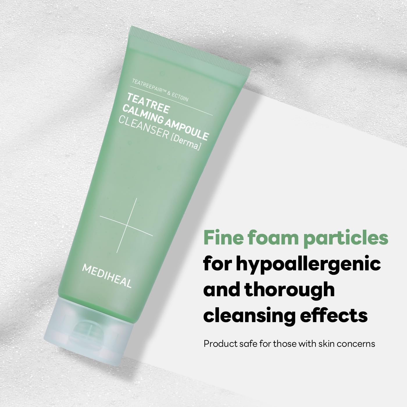MEDIHEAL Teatree Calming Ampoule Cleanser Set (6.76 fl oz + 1.69 fl oz)