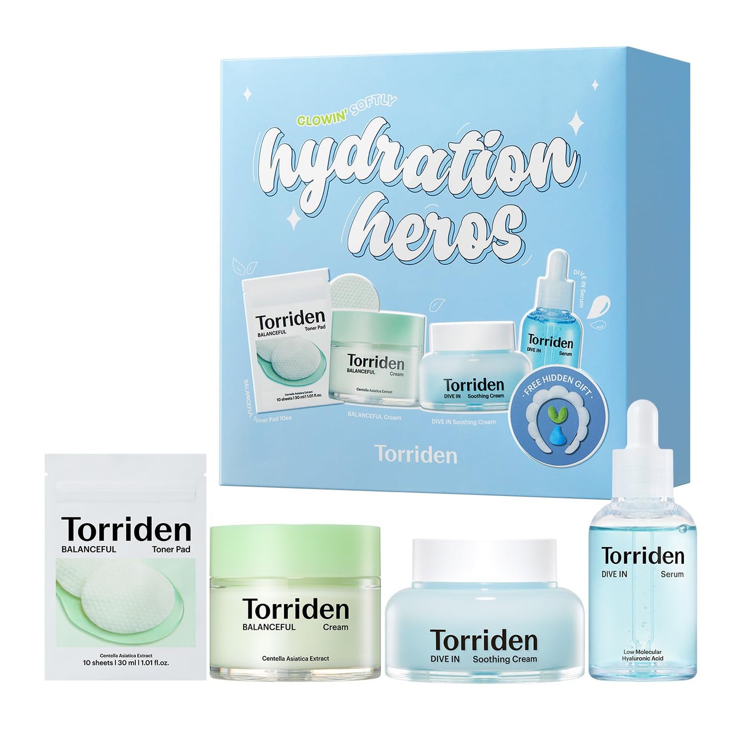 Torriden Softly Hydration Heroes DIVE IN Serum 1.69 fl.oz.+DIVE IN Soothing Cream 3.38