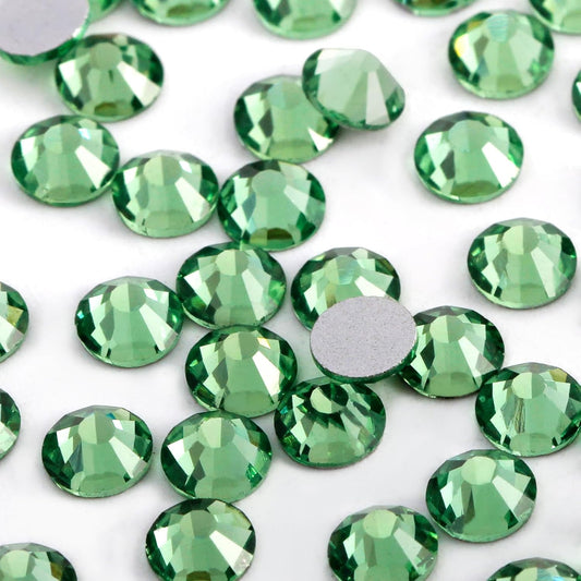 400 PCS SS30 Flatback Rhinestones,12-Facet Diamond-Cut Glass Gems for Nail Art,Clothing,DIY
