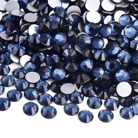 Flatback Rhinestones Round Gems for Nails Art and Crafts 2000Pcs SS16 4mm Glitter Crystals Stone