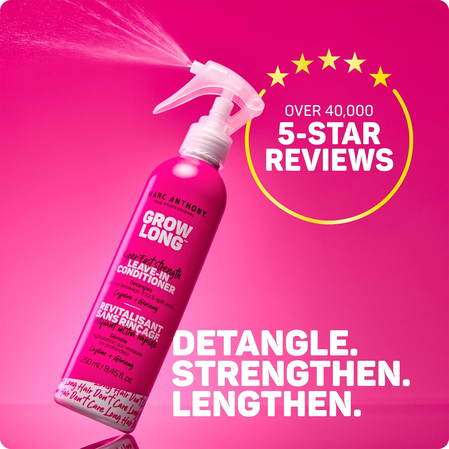 Marc Anthony Grow Long, Detangling Leave-In Hair Conditioner Spray 2 Pack