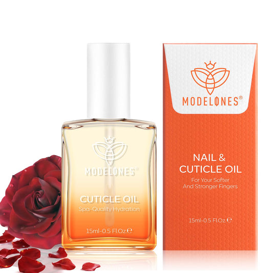 modelones Cuticle Oil for Nails Rose Nail Oil for Growth and Strength Nail Growth Oil Cuticle Care