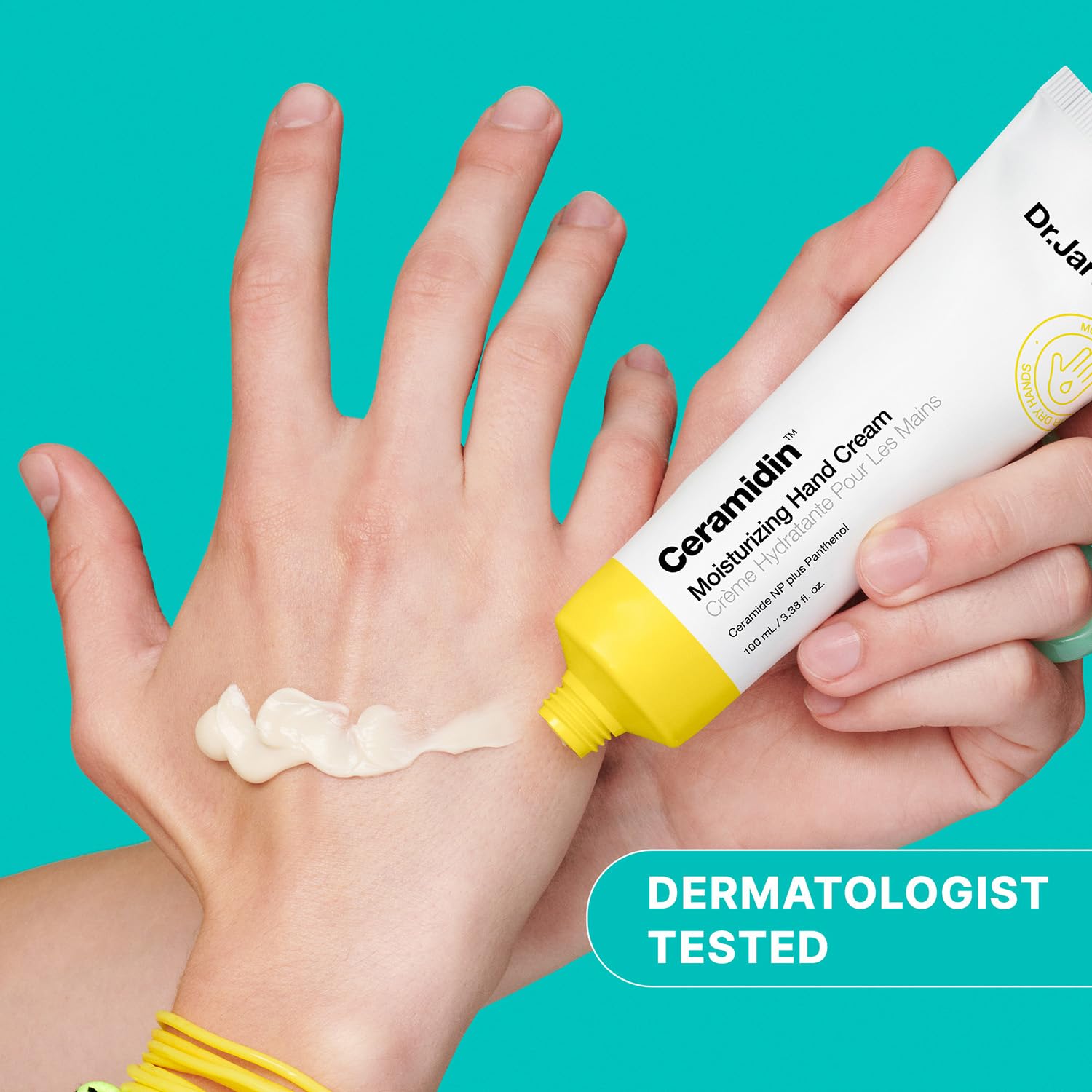 Dr.Jart+ Ceramidin Moisturizing Korean Hand Cream For Dry Hands with Ceramides and Panthenol |