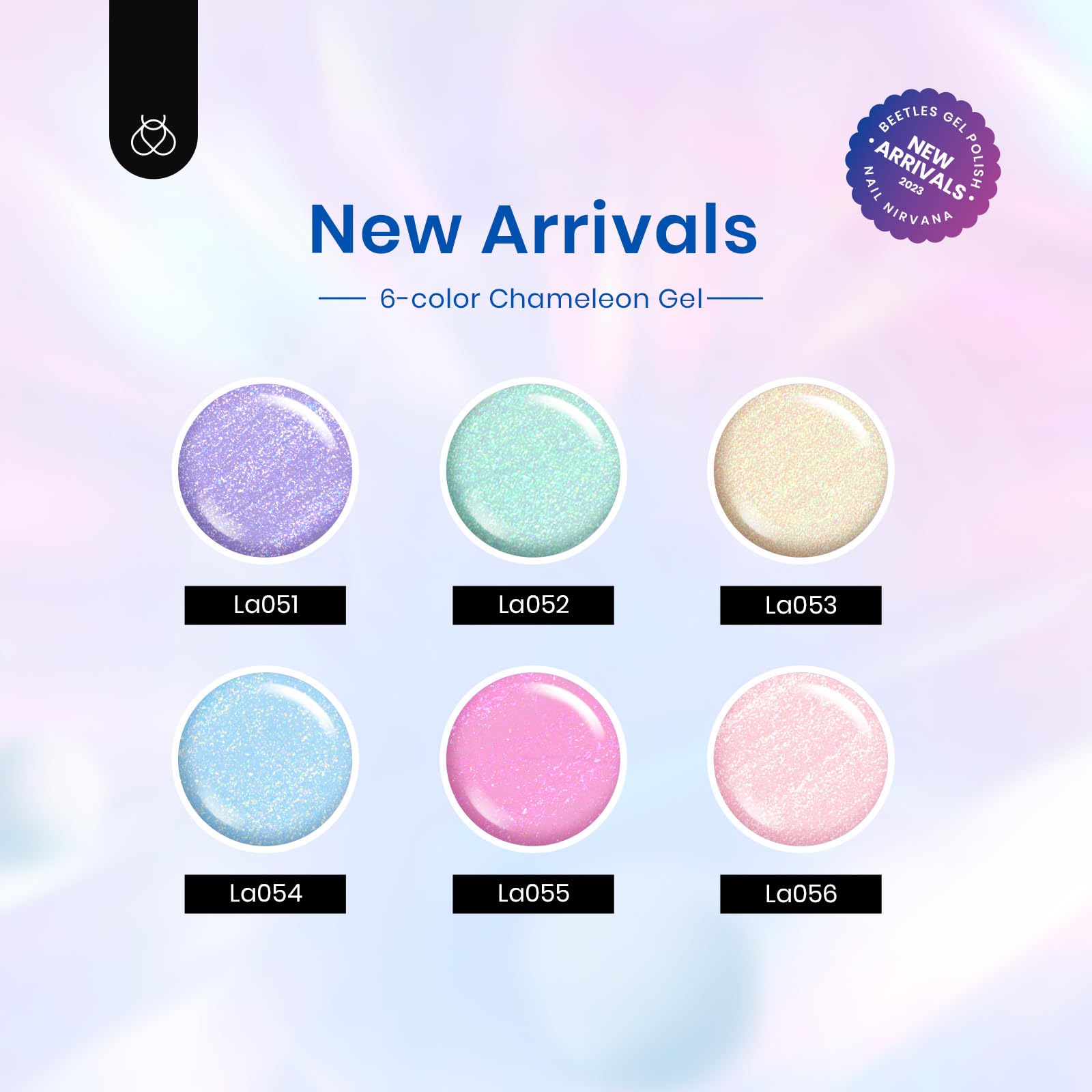 Beetles Glitter Gel Nail Polish Set 6 Colors Sparkle Gel Polish Kit
