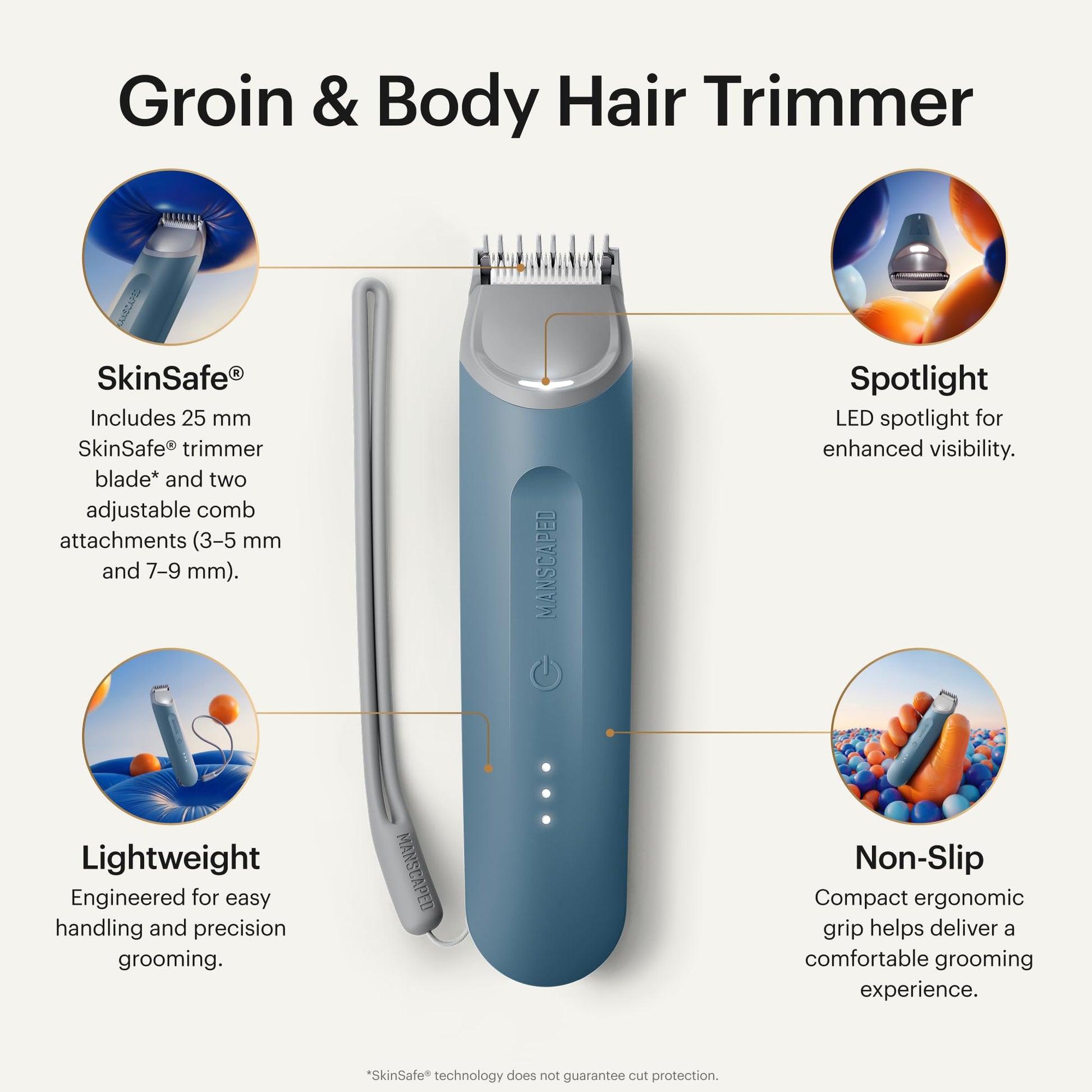 MANSCAPED® The Lawn Mower® Go Groin & Body Hair Trimmer