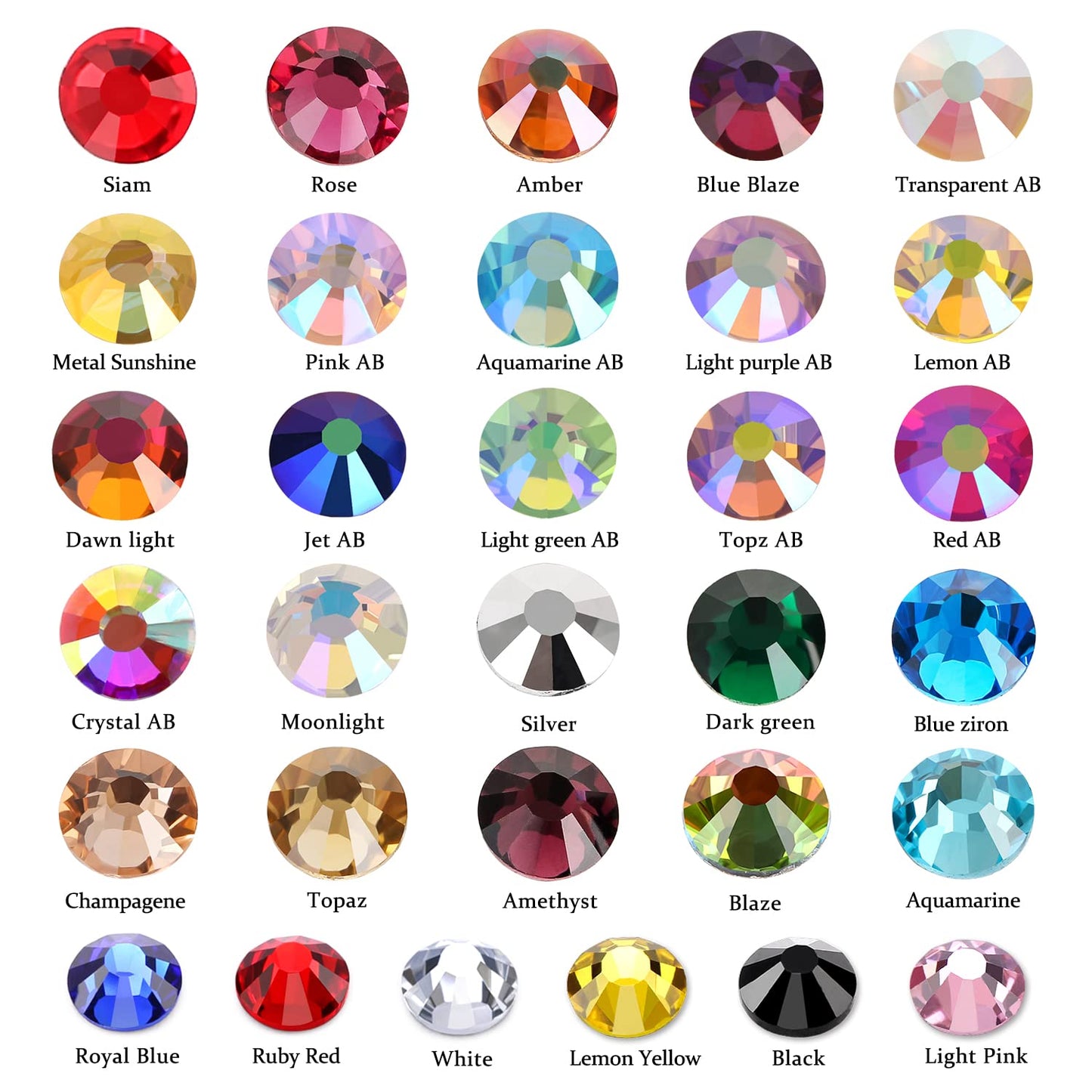 1440Pcs Lemon Yellow Crystal Rhinestones,Glass Flatback Rhinestones Gemstones Small for Nail Face Makeup Art Crafts Clothes Decoration - (SS10, 2.8mm,Lemonyellow)