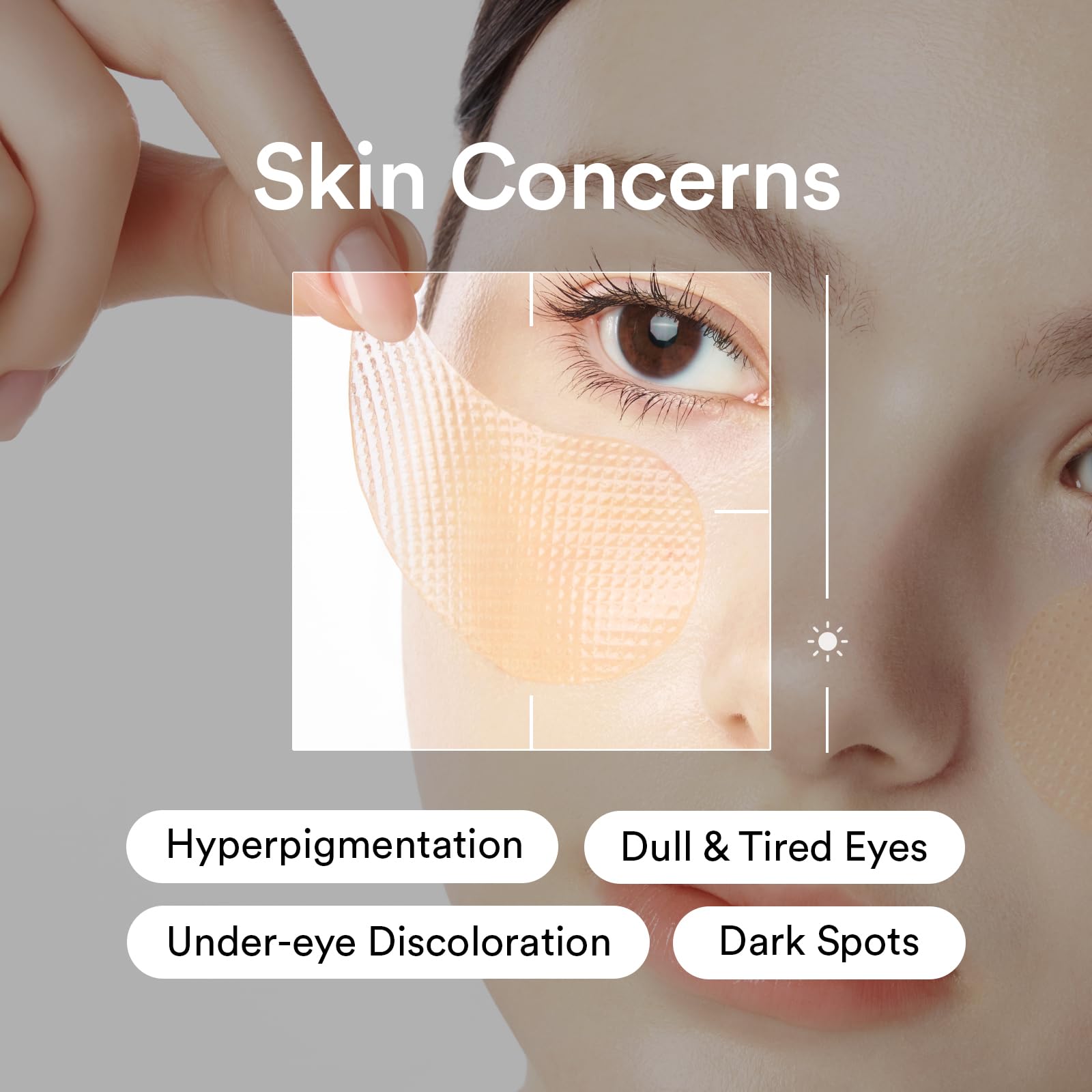 Abib Glutathione Kojic Acid Eye Patches for Radiance Dark Circles & Dark Spots, with Tone-up Jelly