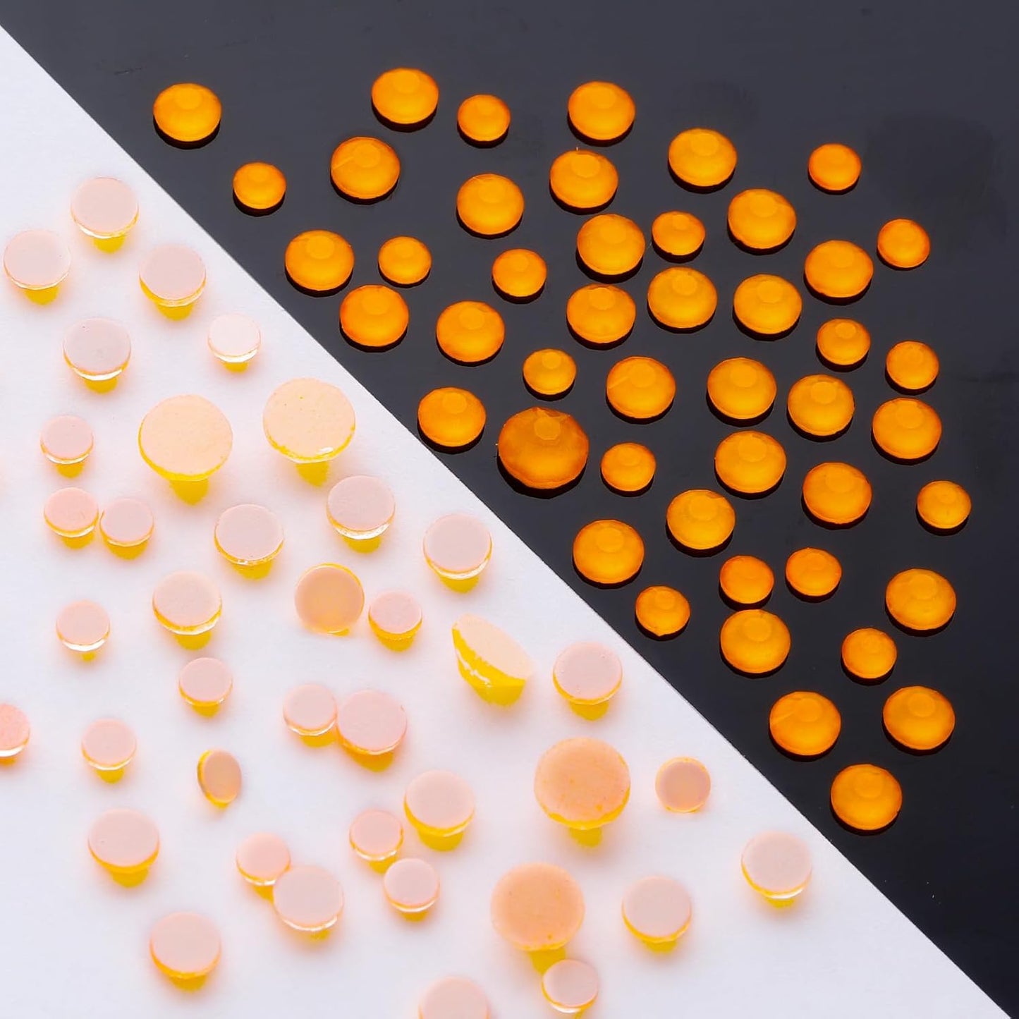 Neon Orange Flatback Rhinestones, Glass Rhinestones for Nail Art and Craft, Glue Fix, Loose Crystal Gemstones(Neon Orange, SS6, 1440pcs, 1.9-2.0mm)