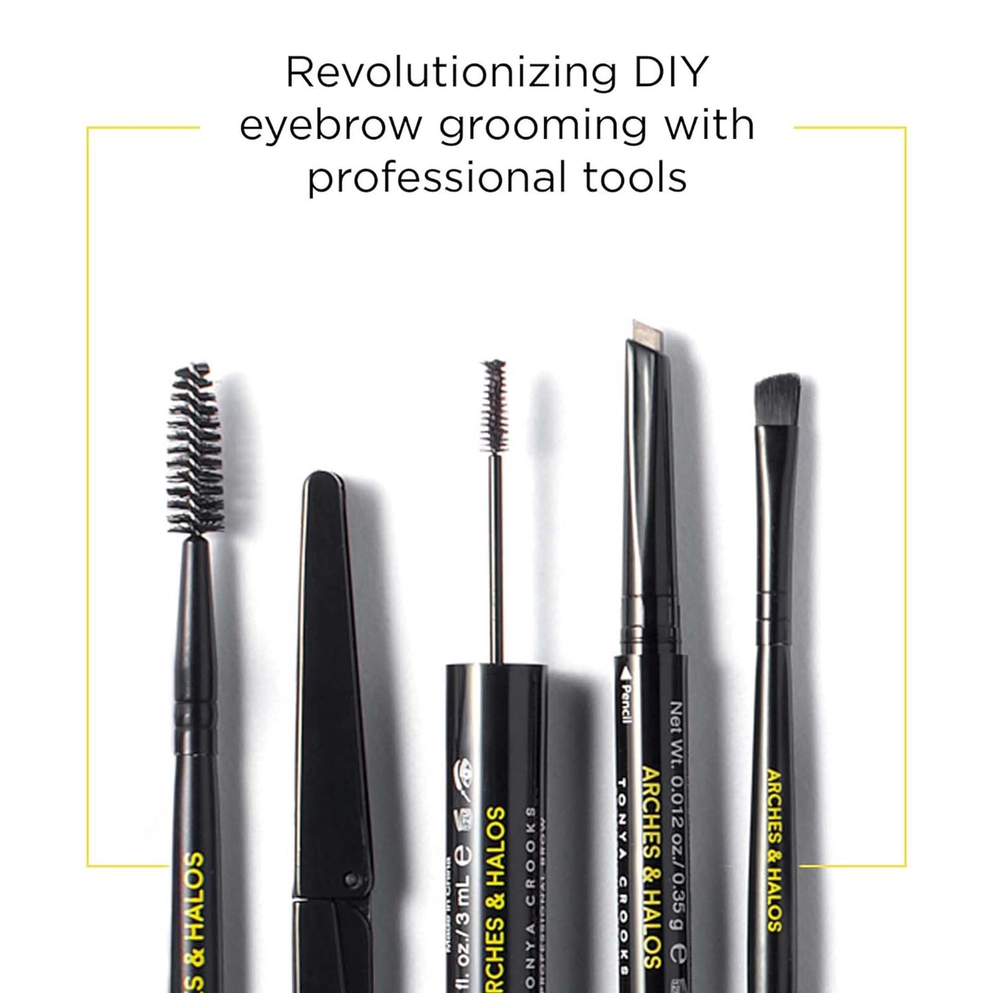 Arches and Halos Duo Luxury Brow Powder - Eyebrow Shaper and Color - Powder Compact with 2 Neutral Shades - Mocha Blonde - 0.1 oz