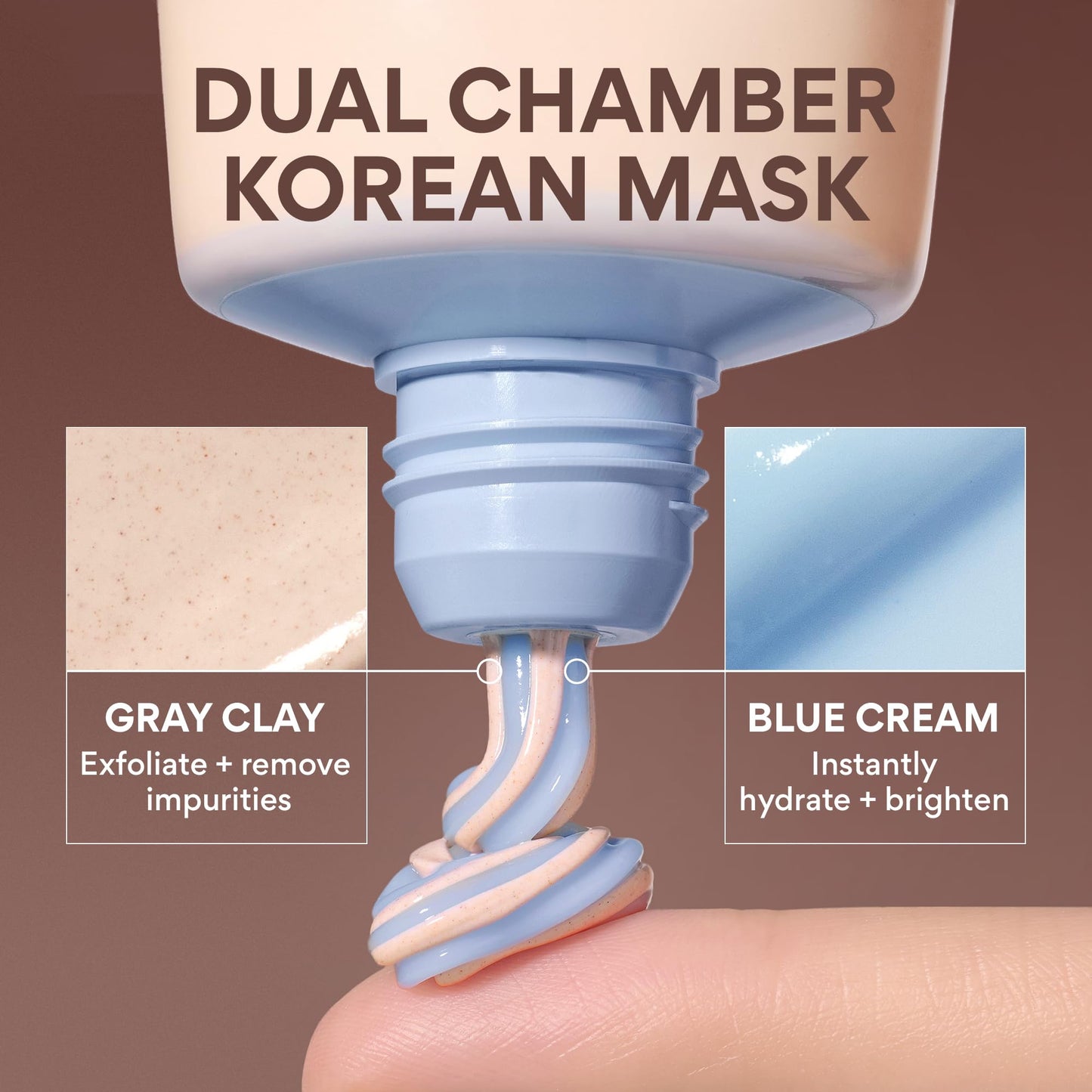 Innisfree Volcanic Swirl Pore Mask | 2-in-1 Korean Mask with AHA and Hyaluronic Acid for Oily Skin