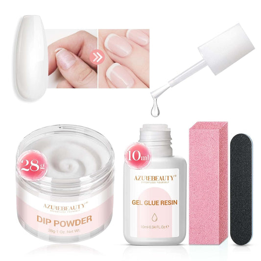 AZUREBEAUTY Nail Repair Kit Transparent Crystal for Broken Cracked Split Weak Nails, Ideal Solution
