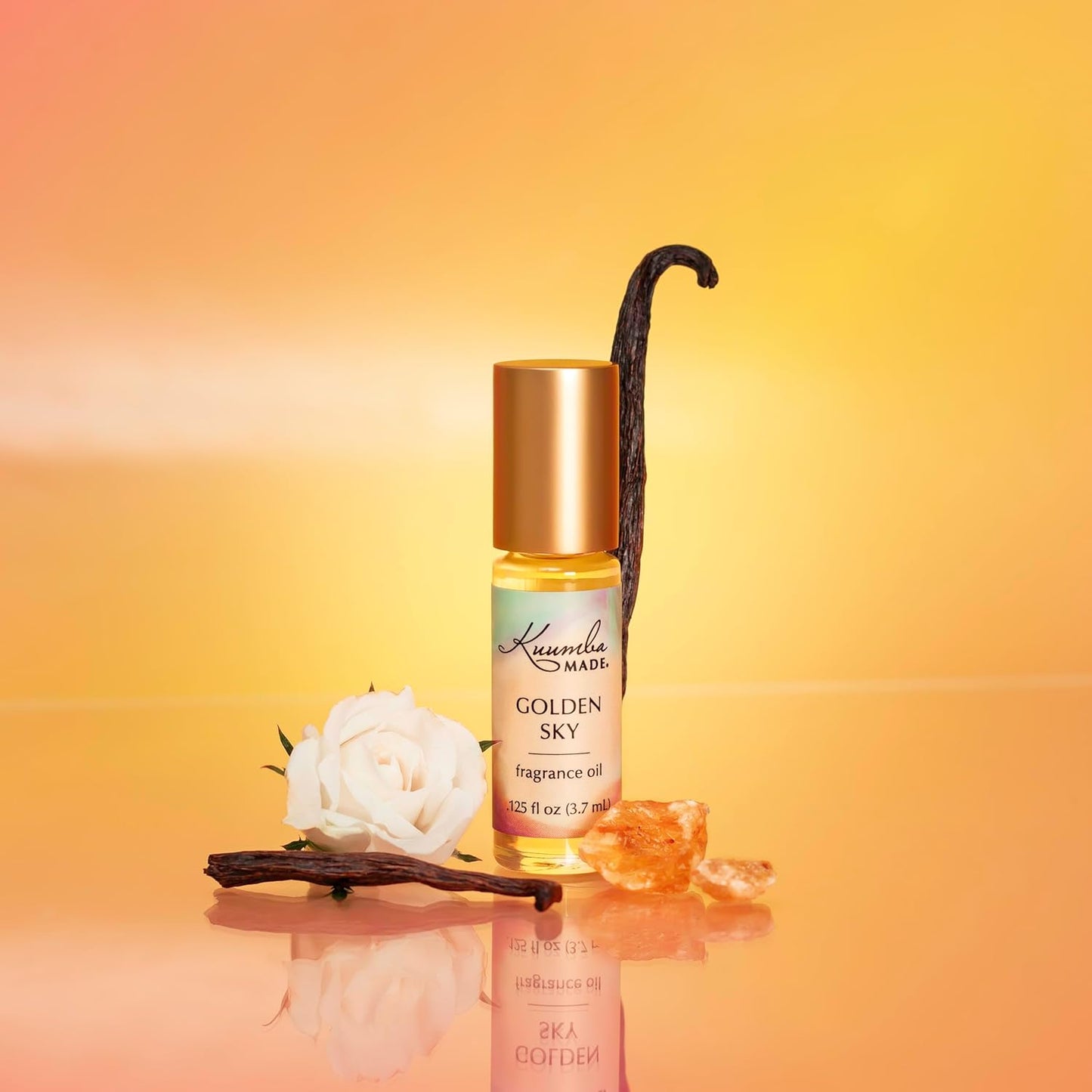 Kuumba Made Golden Sky Fragrance Oil Roll-On 0.125 fl oz (3.7ml) | Rollerball Perfume | Alcohol Free