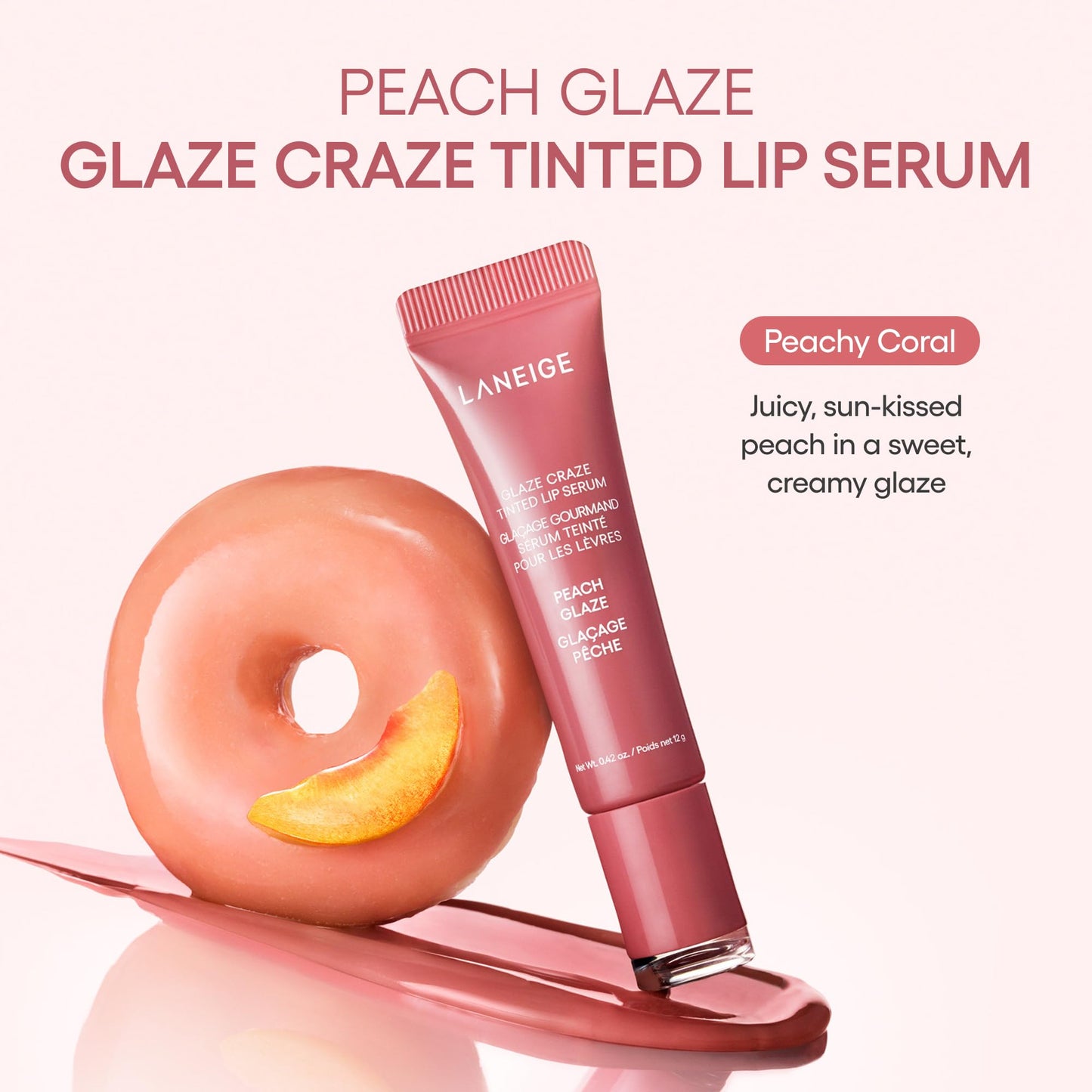 LANEIGE Glaze Craze Tinted Lip Serum: Hydrating, Lip Barrier-Boosting, Softening Lip Serum