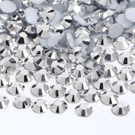 Flatback Rhinestones Round Gems for Nails Art and Crafts 620Pcs SS30 6mm Glitter Crystals Stone DIY