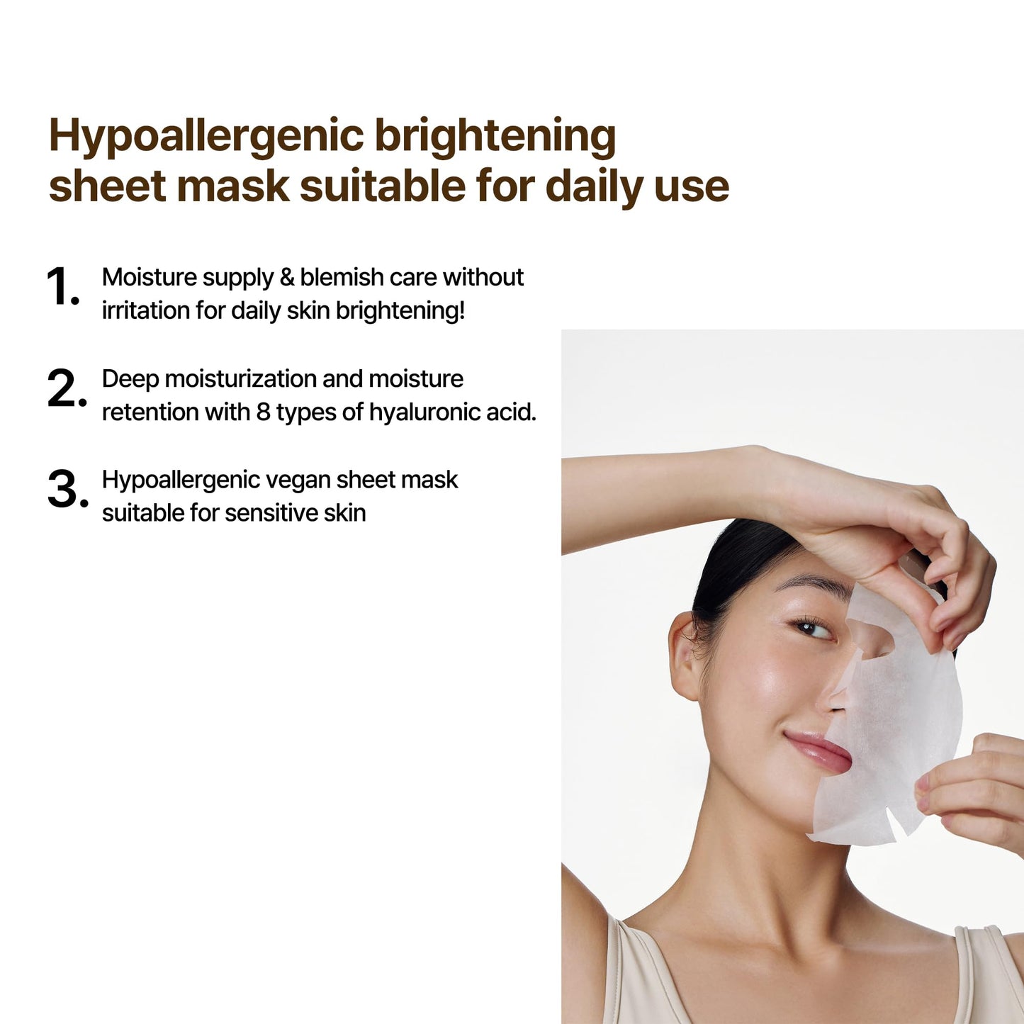 SOME BY MI Galactomyces Glutathione Daily Mask - 30 Sheets, 11.8Oz - Vitamin C Vegan Face Sheet