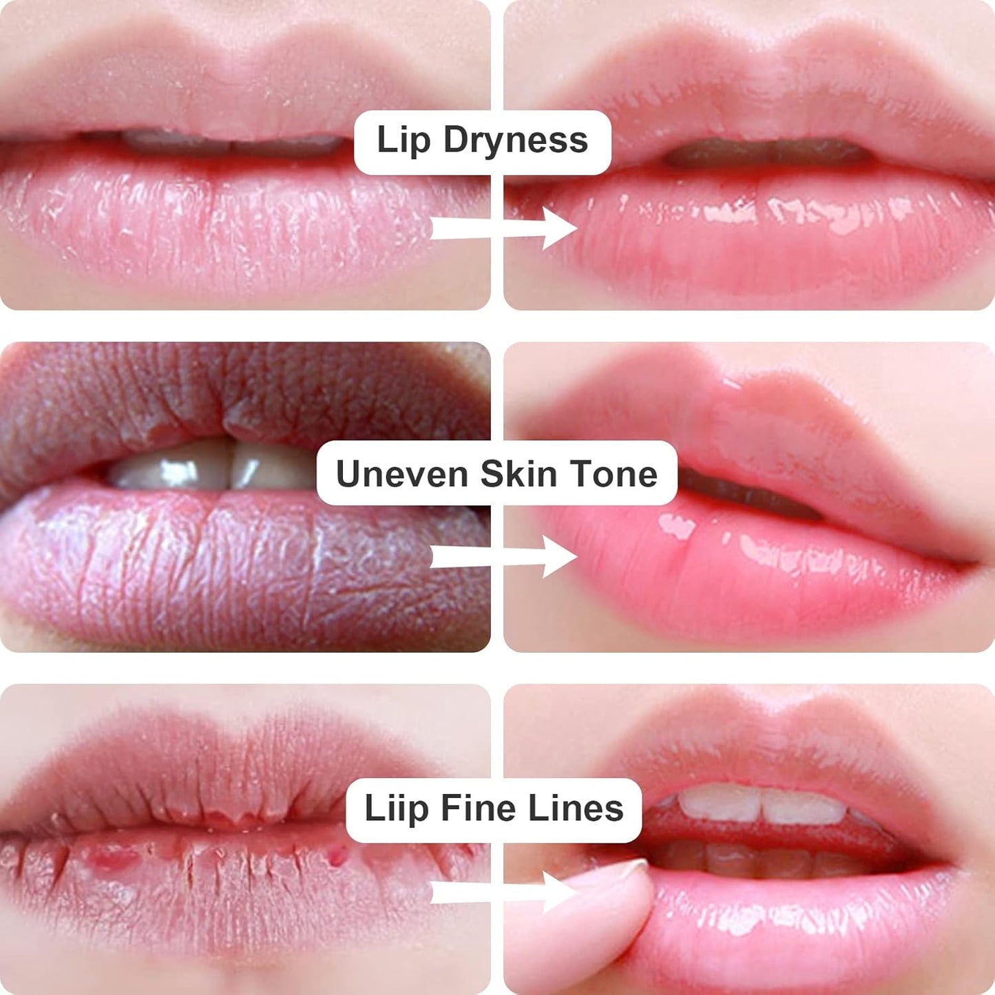 Permotary 30 PCS Collagen Lip Mask Crystal Lip Care Gel Pads for Moisturizing & Reducing Chapped, Smoothing Lip Fine Lines-Lip Patches for Firms & Hydrate and Plump Your Lips，Gold