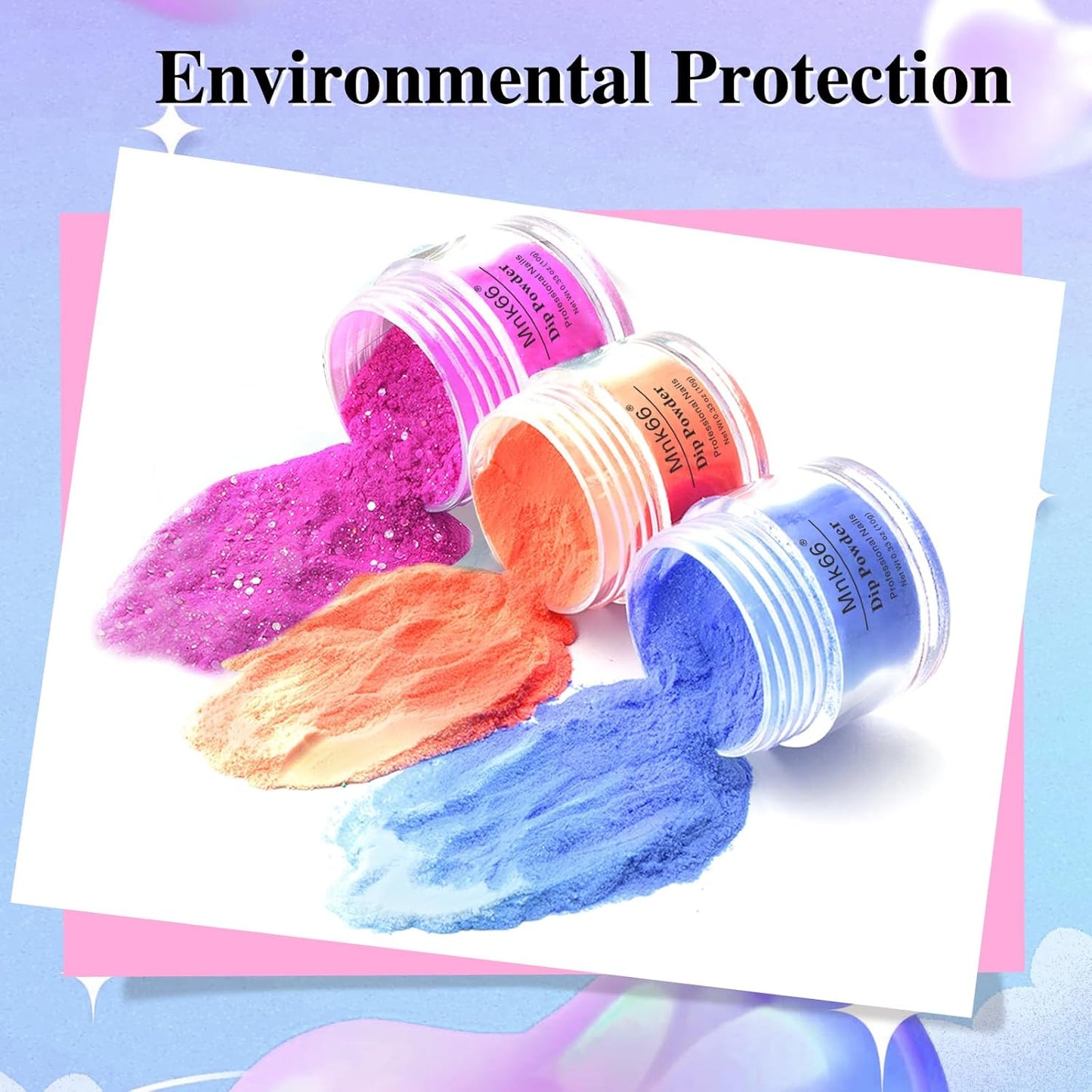 Color Dip Powder Set, 6 Colors Mood Changing Dip Powder Color Change, Glossy Nail Art Manicure DIY Salon Home Gift for Ladies (YYSDDPS-No.12-6PCS)