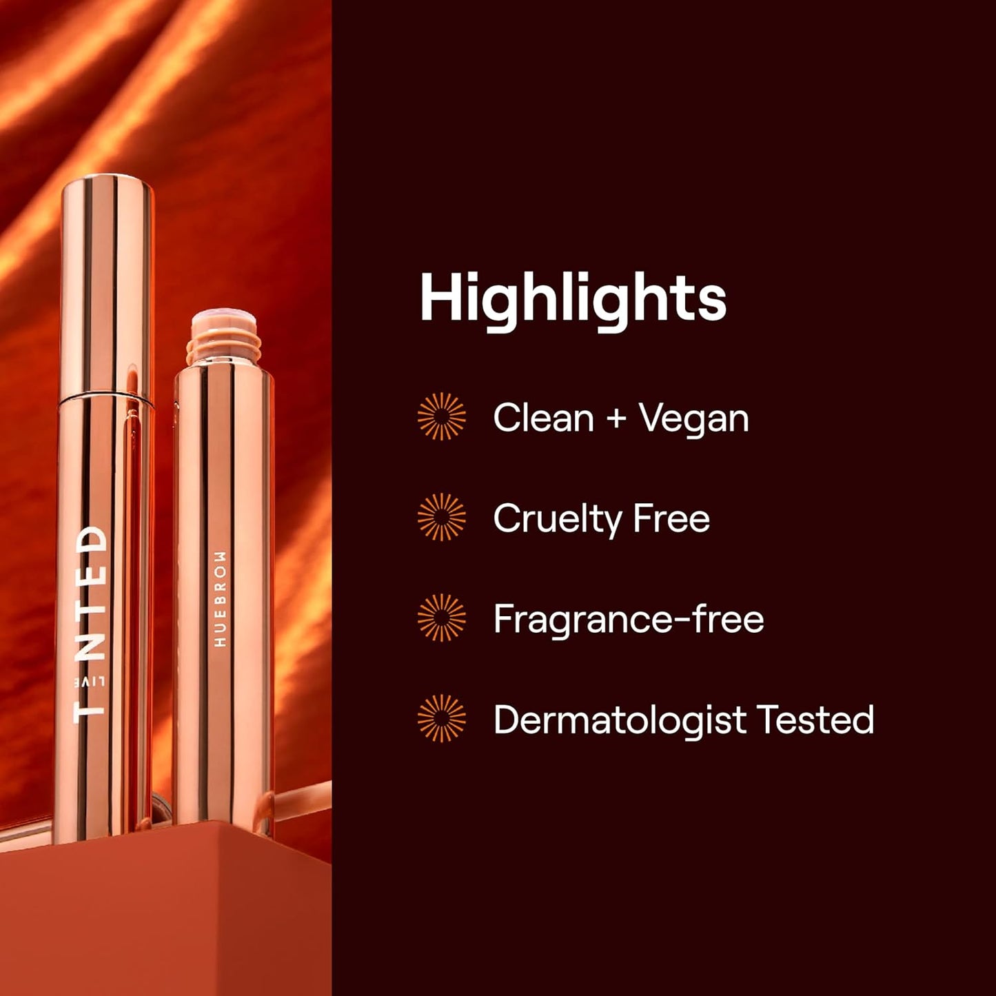 Live Tinted Huebrow Clear Eyebrow Gel - Flexible Hold That Shapes & Laminates with a Dual-Sided Applicator - No Flaking & Easy to Use, 0.425oz / 12.3mL