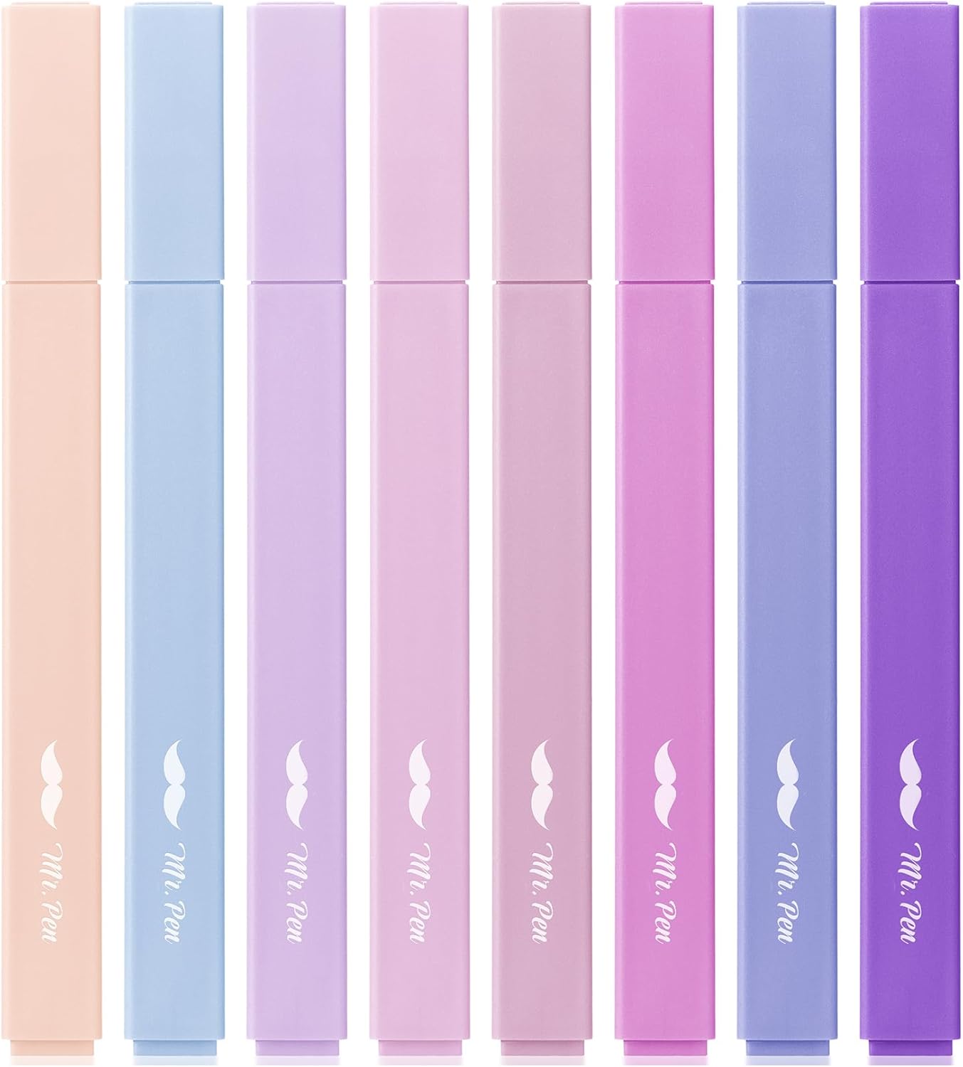 Mr. Pen- Aesthetic Highlighters, 8 Pack, Chisel Tip, Shades of Purple, Cute Highlighters Assorted Colors, Highlighter Set