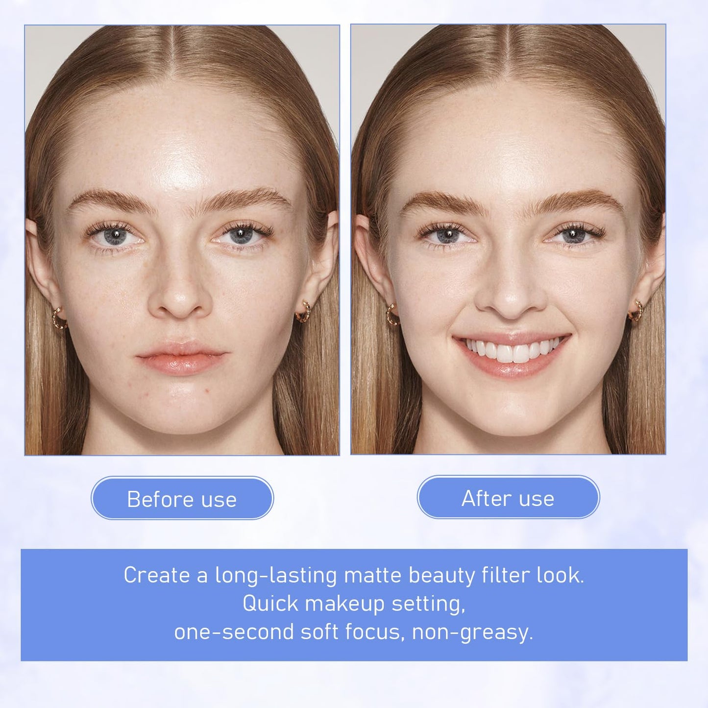 Maycheer Face Powder -Lasting Waterproof Face Powder-Maycheer Setting Powder Oil Absorbing Compact for Face, Lasting Waterproof Pressed Powder Compact (02# NATURAL BEIGE)